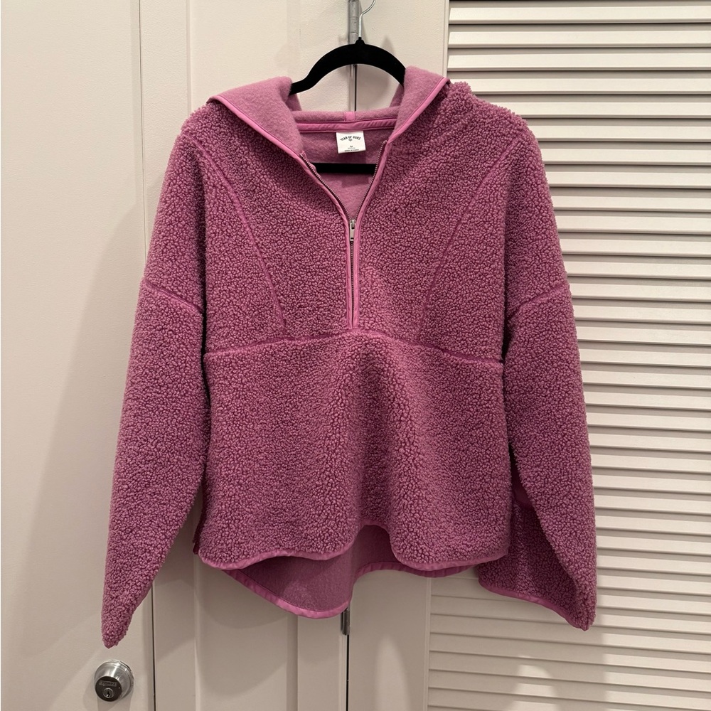 Year of Ours Sherpa Half Zip sz M